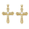 Brass Micro Pave Cubic Zirconia Pendants X-KK-N227-86A-1