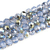 Electroplate Glass Beads Strands X-EGLA-A034-J4mm-S07-1