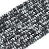 Natural Snowflake Obsidian Beads Strands G-P575-A23-4x2mm-2