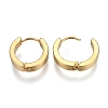 304 Stainless Steel Huggie Hoop Earrings EJEW-O087-09H-2