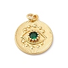 Brass Micro Pave Cubic Zirconia Pendants KK-S510-01G-1