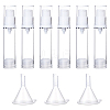 Globleland 6Pcs Plastic Sample Perfume Spray Bottles AJEW-GL0002-29-1