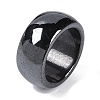 Magnetic Synthetic Hematite Finger Ring RJEW-A047-02C-1