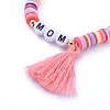 Handmade Polymer Clay Heishi Beads Stretch Bracelets BJEW-JB05086-04-2