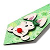 Easter Theme Rabbit Egg Glitter Felt Necktie LS-AJEW-C030-01E-3