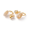 Brass Micro Pave Cubic Zirconia Ear Cuff Findings KK-F898-15F-G-2