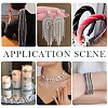 2 Roll Electrophoresis Iron Rhinestone Strass Chains CHC-TA0001-38B-8