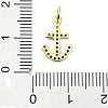 Brass Micro Pave Cubic Zirconia Pendants KK-H475-30G-02-3