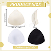 9 Pairs 3 Colors Triangle Sponge Bra Pads Inserts DIY-BC0016-70A-2