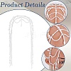1Pc Plastic Beads Hair Chain Hat for Bridal OHAR-GF0001-52B-6