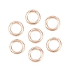 Brass Closed Jump Rings KK-D257-01RG-07-1