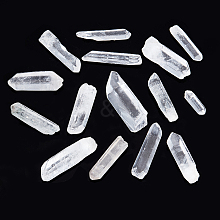 AHADERMAKER 15pcs Natural Quartz Crystal Beads G-GA0001-66