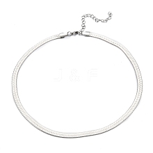 201 Stainless Steel Herringbone Chain Necklaces NJEW-M187-06P