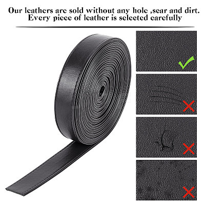 Flat PU Imitation Leather Cord LC-WH0006-05B-02-1