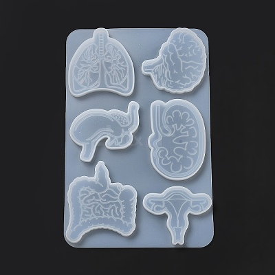 Medical Theme DIY Silicone Badge Reel Ornament Molds DIY-G079-05C-1