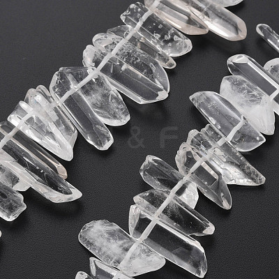 Natural Quartz Crystal Beads Strands G-R435-09F-1