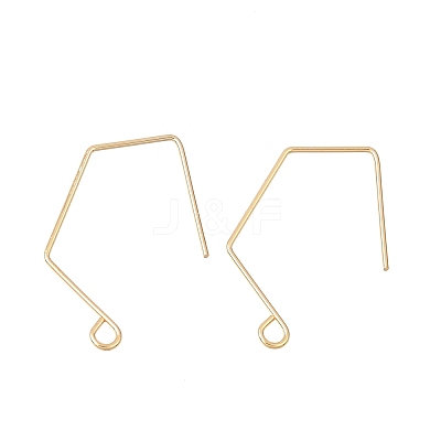 Brass Earring Hooks KK-CBA2395-11G-1