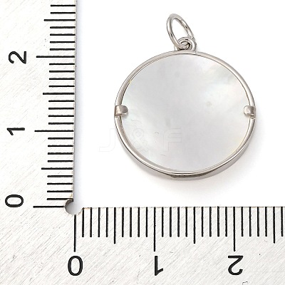 Brass Micro Pave Clear Cubic Zirconia Pendants KK-P308-83P-1
