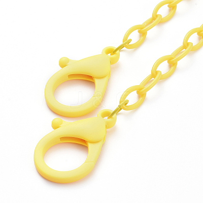 Personalized ABS Plastic Cable Chain Necklaces NJEW-JN03254-04-1