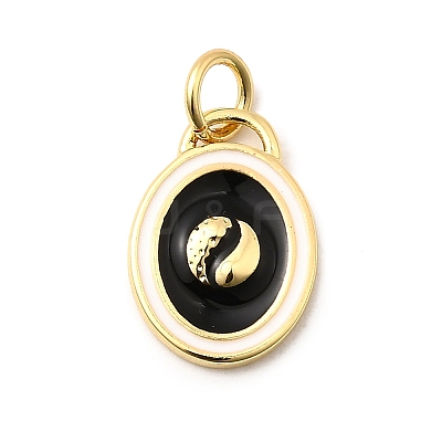 Brass Enamel Charms KK-A268-09G-02-1