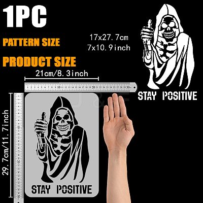 Plastic Hollow Out Drawing Painting Stencils Templates DIY-WH0396-854-1