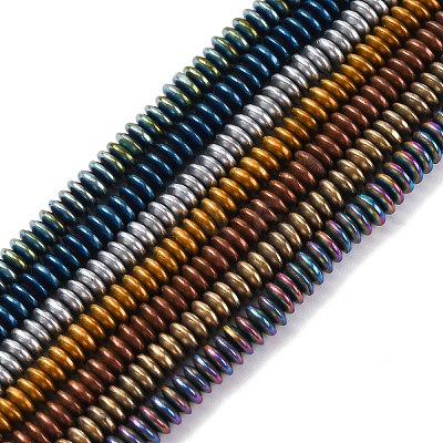 Electroplated Non-magnetic Hematite Beads Strands G-P571-B01-01-1