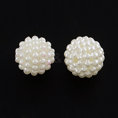 Acrylic Imitation Pearl Beads MACR-R553-12mm-04-1
