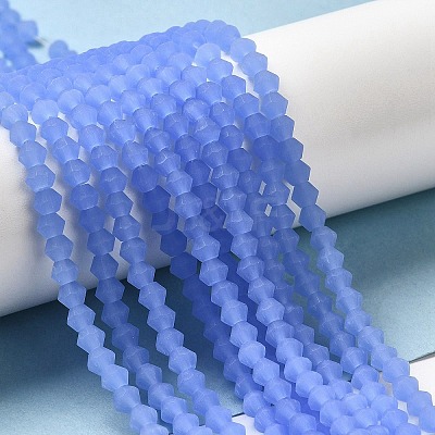 Imitation Jade Frosted Glass Bead Strands LS-EGLA-A039-J4mm-MD04-1