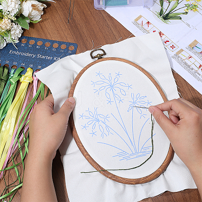 DIY Embroidery Beginner Kits DIY-WH20063-006A-1