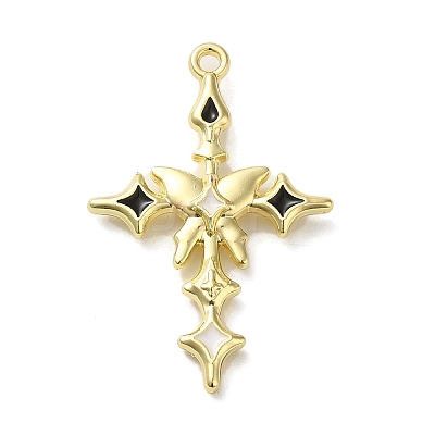Spray Painted Alloy Pendants PALLOY-O001-08C-G-1