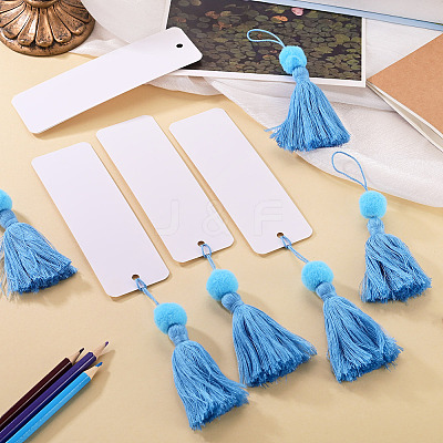 6Pcs Blank Kraft Paper Bookmark AJEW-TADJ0001-31H-1