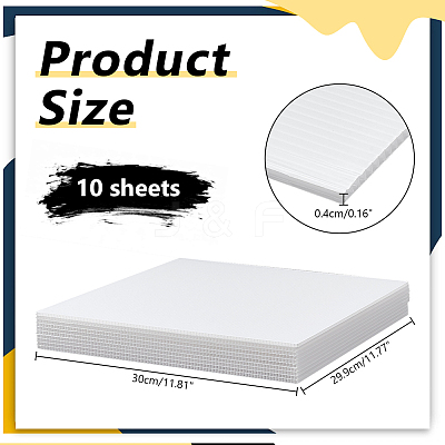 Plastic Corrugated Sheets Pads DIY-WH0569-60B-02-1