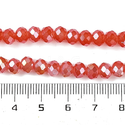 Baking Electroplate Glass Beads Strands DGLA-A039-J10mm-B01-1