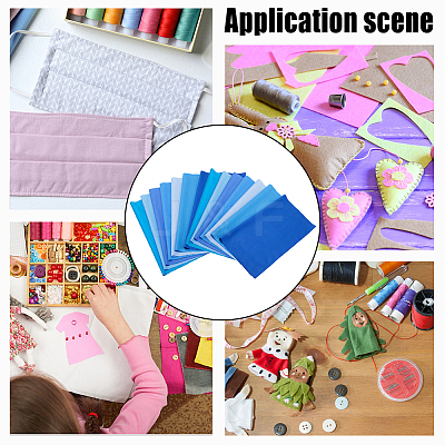 7Pcs Cotton Pure Color Fabric AJEW-WH0481-631B-1