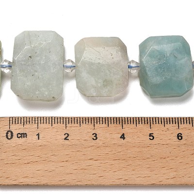 Natural Flower Amazonite Beads Strands G-H078-B23-01-1