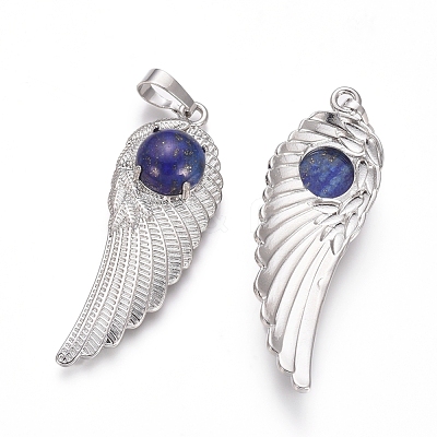 Natural Lapis Lazuli Pendants G-L512-P08-1