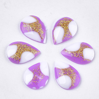 Epoxy Resin Cabochons CRES-S361-02B-1