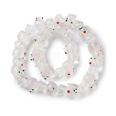 Luminous Handmade Lampwork Beads Strands LAMP-Z007-03A-1