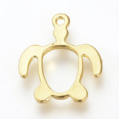 Alloy Open Back Bezel Pendants PALLOY-R098-62G-1