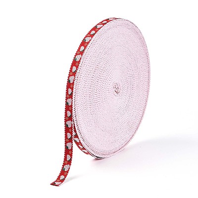 Polyester Strawberry Ribbon OCOR-T016-04C-1