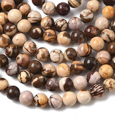 Natural Australian Agate Round Bead Strands X-G-M272-02-8mm-1