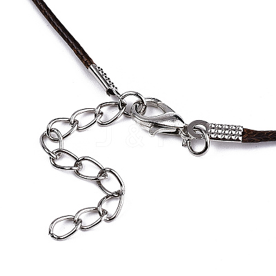 Waxed Cotton Cord Necklace Making X-MAK-S034-005-1