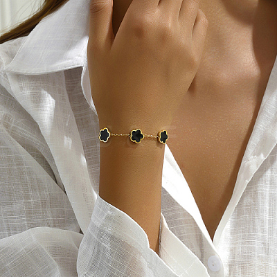 201 Stainless Steel Cable Chain Bracelets with Lobster Claw Clasp CK5419-2-1