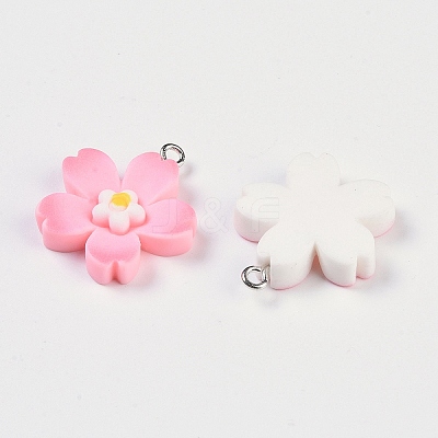 Opaque Resin Pendants RESI-H162-07P-01-1