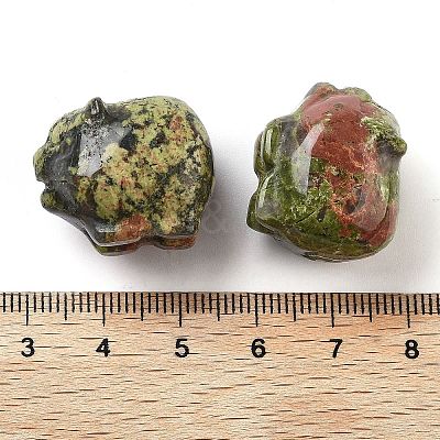 Natural UnakiteCarved Figurines DJEW-L023-C06-1