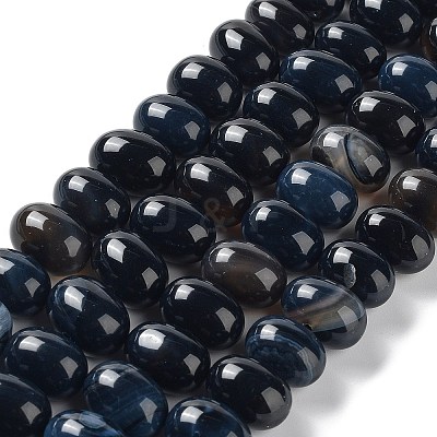 Natural Agate Beads Strands G-G021-03A-01-1
