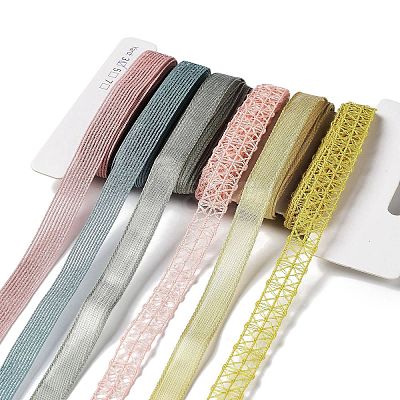 18 Yards 6 Colors Polyester Ribbon SRIB-C001-B10-1