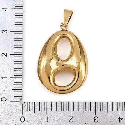 304 Stainless Steel Pendants STAS-P407-04E-G-1