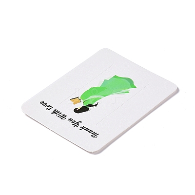 Rectangle Paper Hair Clip Display Cards CDIS-C004-03F-1