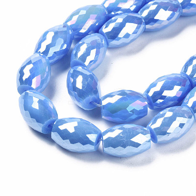 Electroplate Glass Beads Strands EGLA-S194-15A-A-1